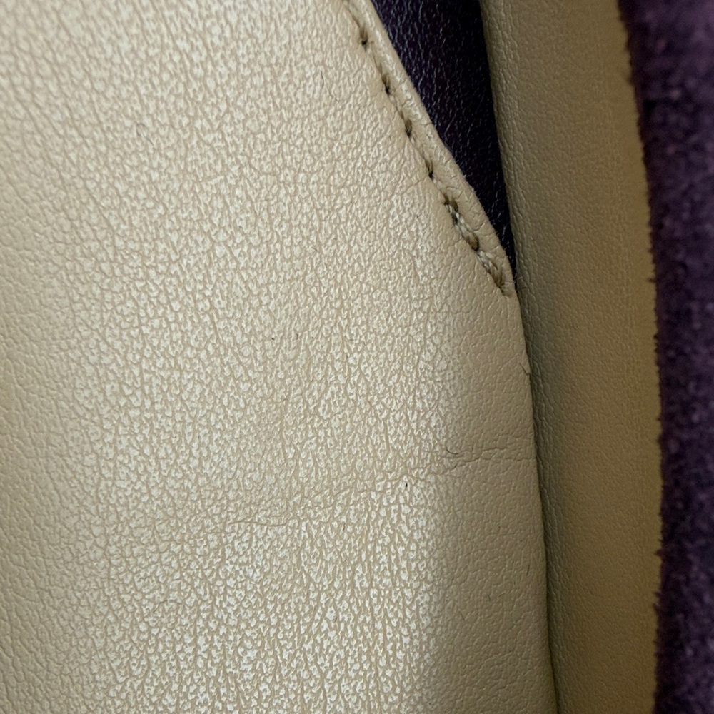 Michael Kors Plum Loafers with Gold Logo - Picture 4 of 11
